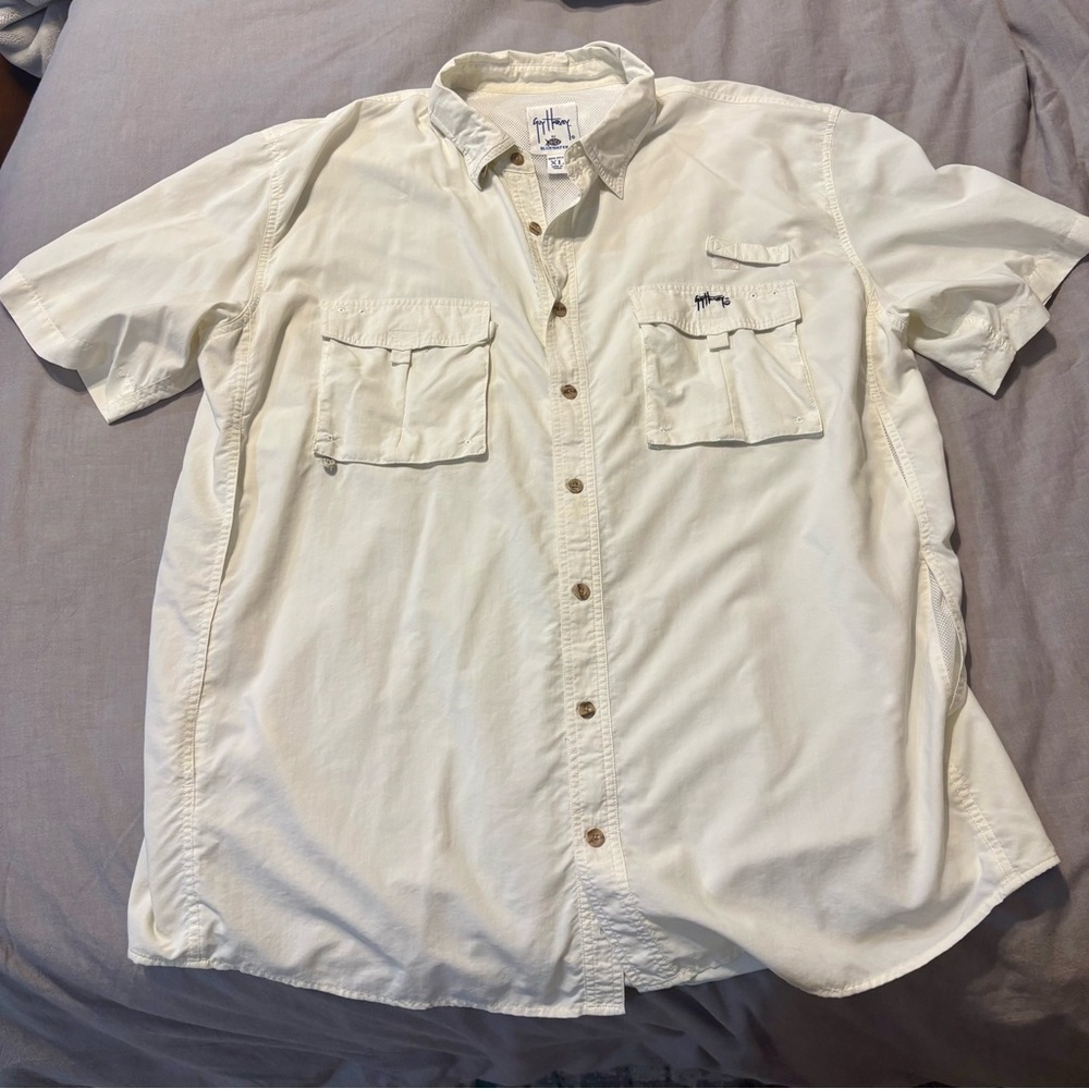 Guy Harvey White Fishing Shirt